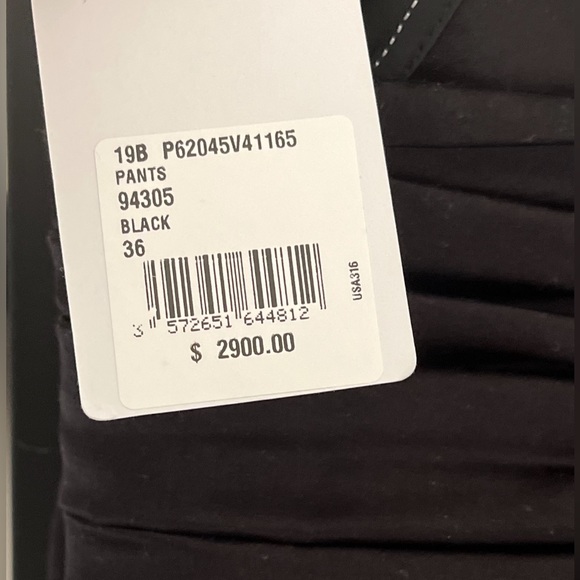 NWT Chanel FW2019 Black Silk High Waist Pants - Picture 5 of 5